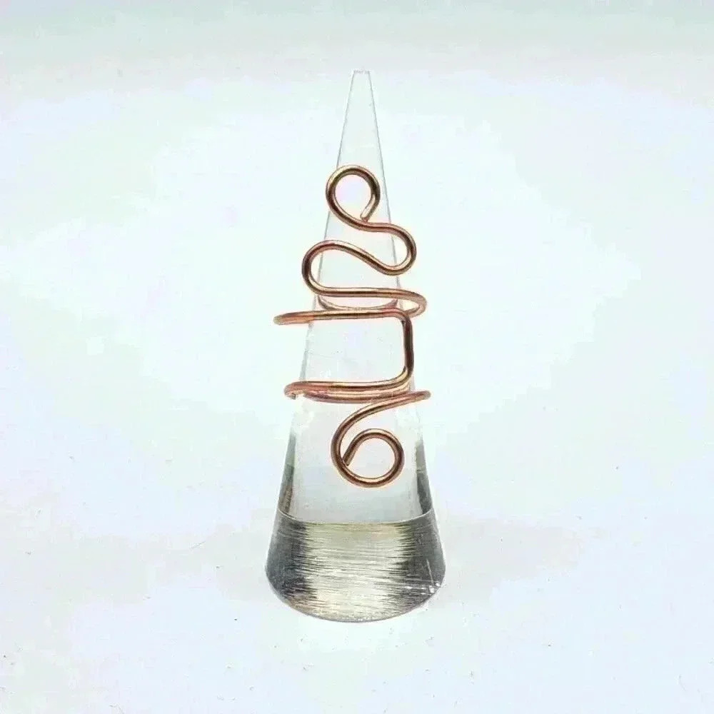 Hand Crafted Adjustable Copper Ring